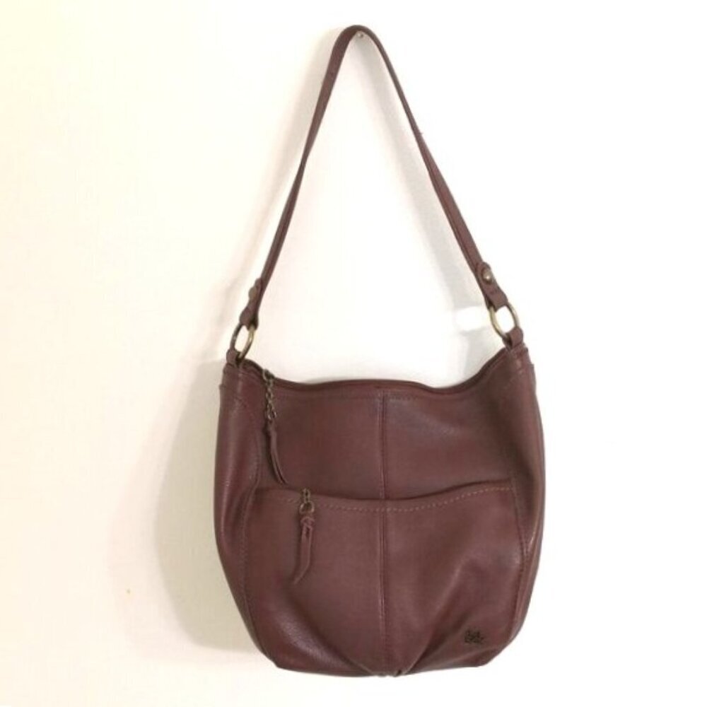 Brand New The Sak Iris Leather Hobo Shoulder Bag Brown 13.5"‎ Lx 10.5"H x 5" D